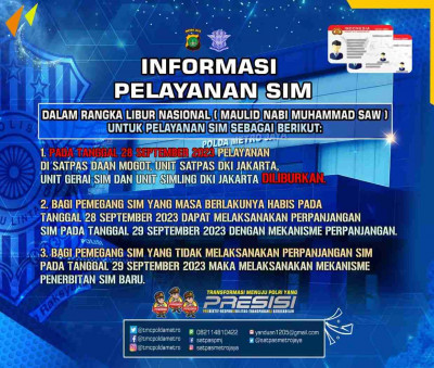 Libur Nasional Maulid Nabi Muhammad Saw Polda Metro Jaya Tiadakan