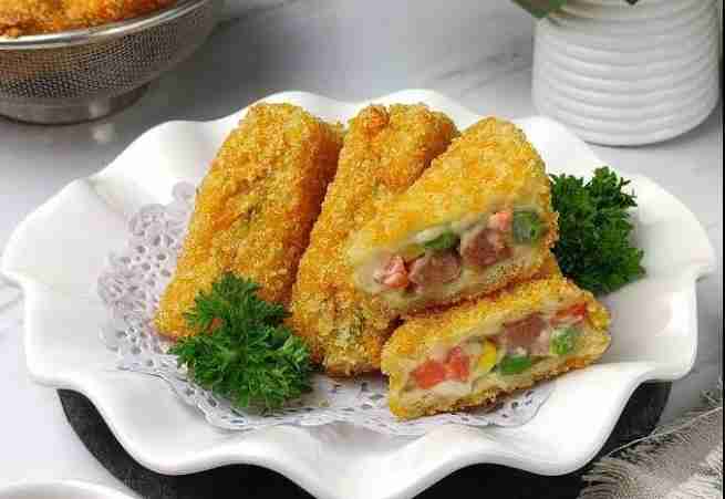 Roti Tawar Goreng Isi Ragout Empuk Dan Enak Bekal Ke Kantor Yang