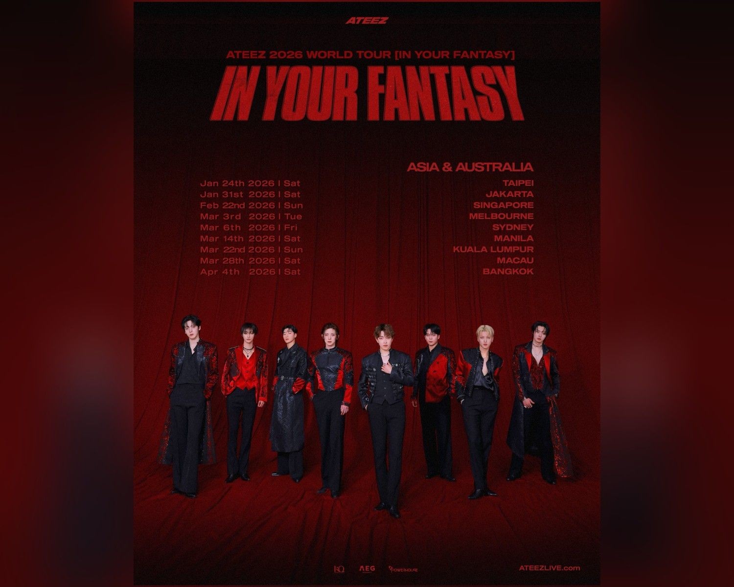 ATEEZ Announce 2026 World Tour With Long-Awaited Asia Dates