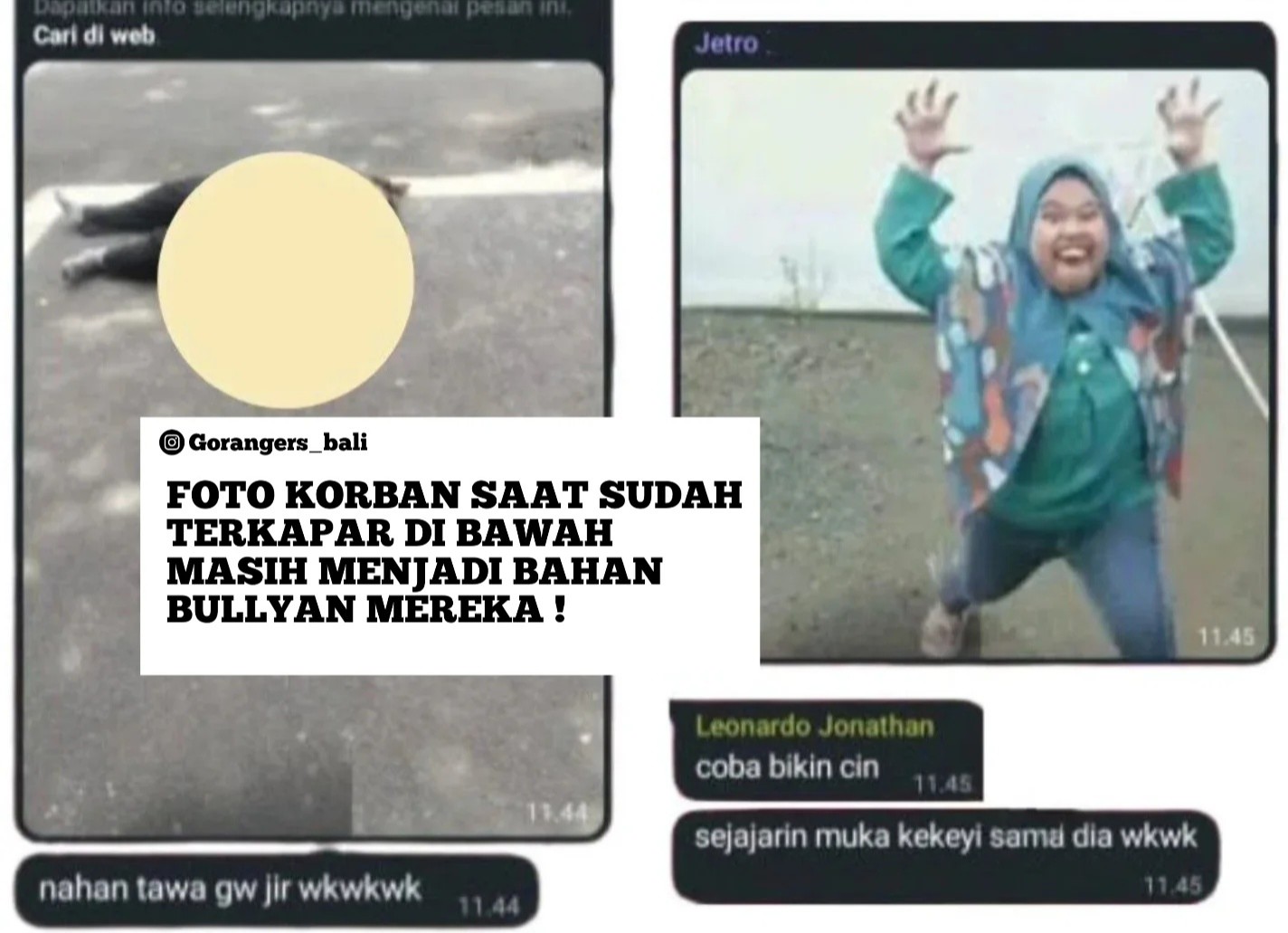 Isi Chat Grup Pembully Nir-Empati