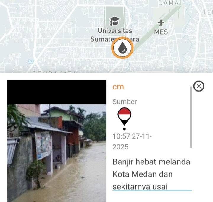 Cek Lokasi Banjir Medan Secara Real Time Lewat Platform Ini
