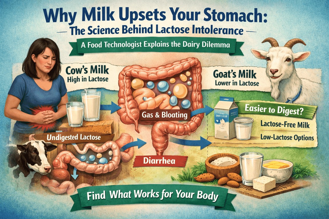 Digesting Milk Why Milk Can Upset Your Stomach: The Science Behind Lactose Intolerance ...