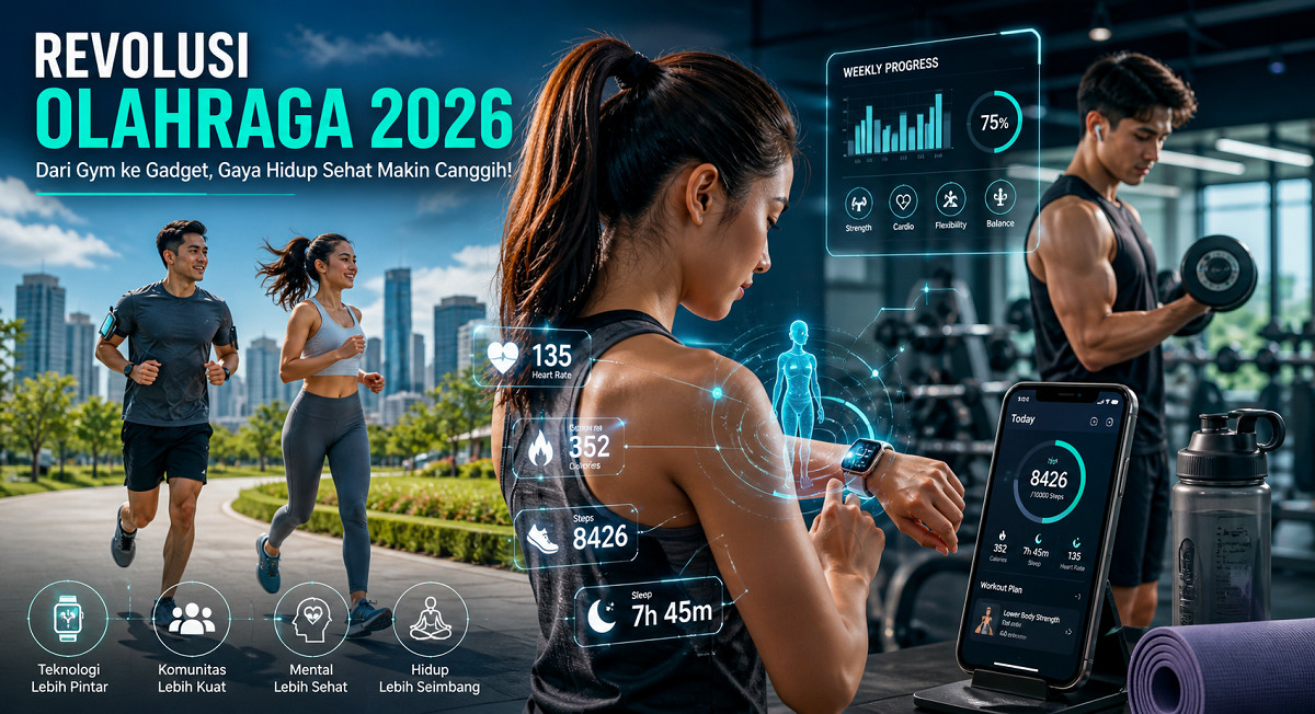 Revolusi Olahraga 2026: Dari Gym ke Gadget, Gaya Hidup Sehat Makin Canggih!