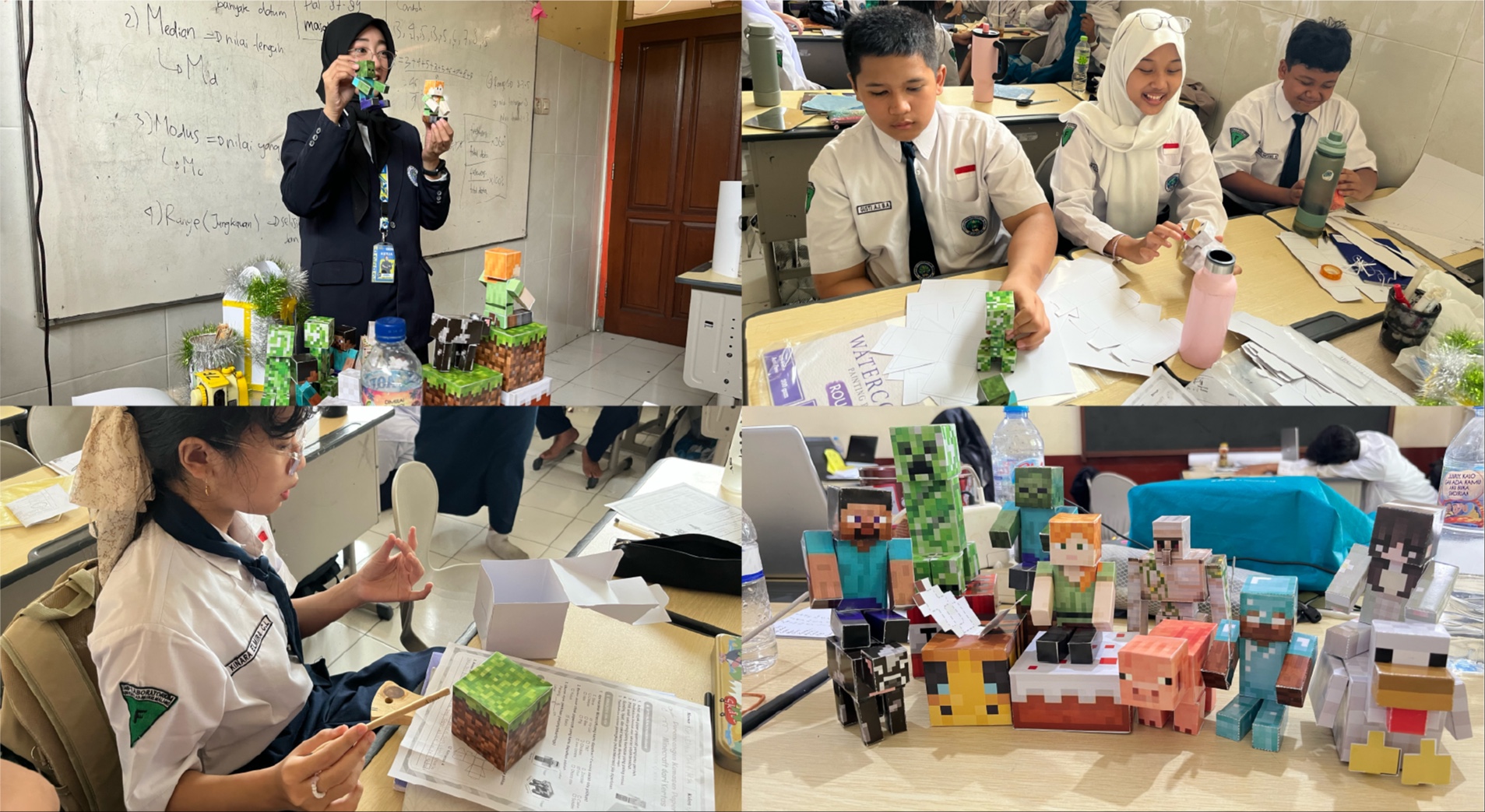Mahasiswa AM UM Kembangkan Papercraft Minecraft untuk Pembelajaran Seni Budaya