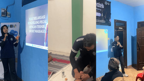 Hilangkan Pegal, UM BBM 2026 Gelar Pelatihan Sport Massage di Ngadirejo