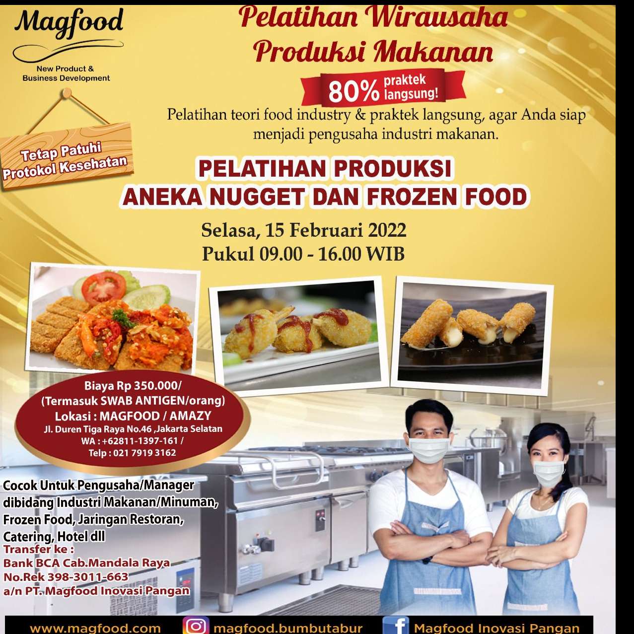 Pelatihan Produksi Aneka Nugget Dan Frozen Food Nnc Netralnews